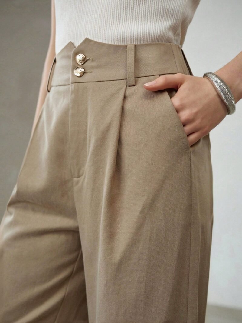 High Rise Straight Pants