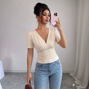 Pearl Trim Slim T-Shirt