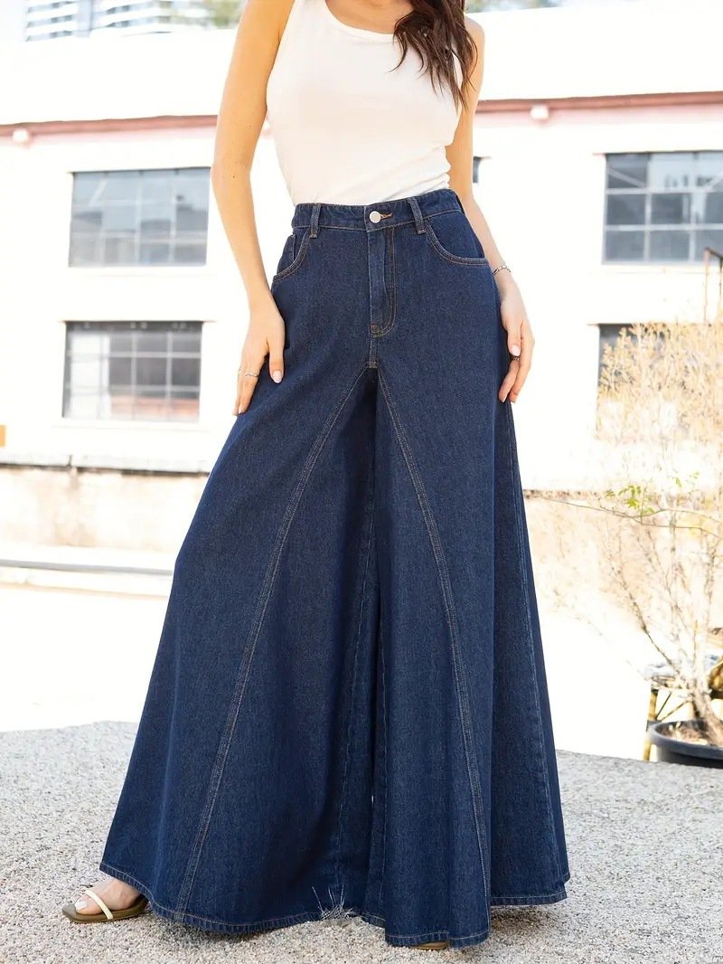 High Rise Wide Leg Jeans