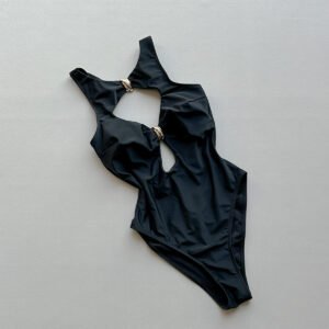 Ruched Backless Swimsuit