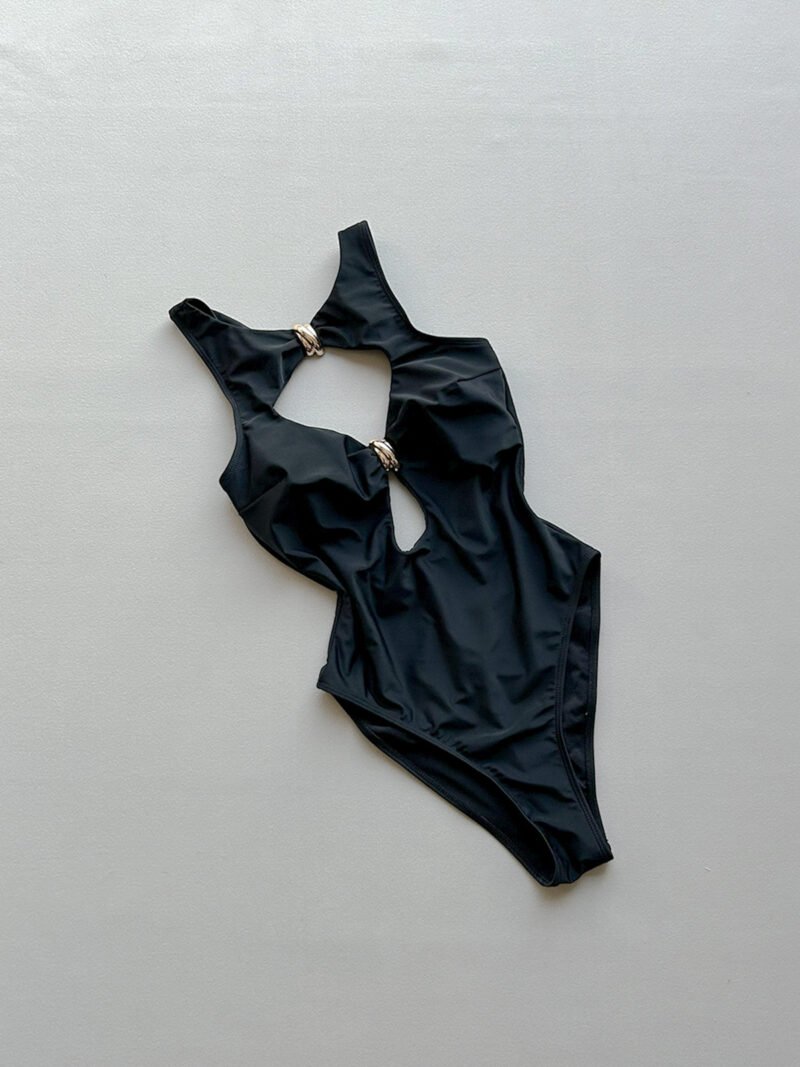 Ruched Backless Swimsuit