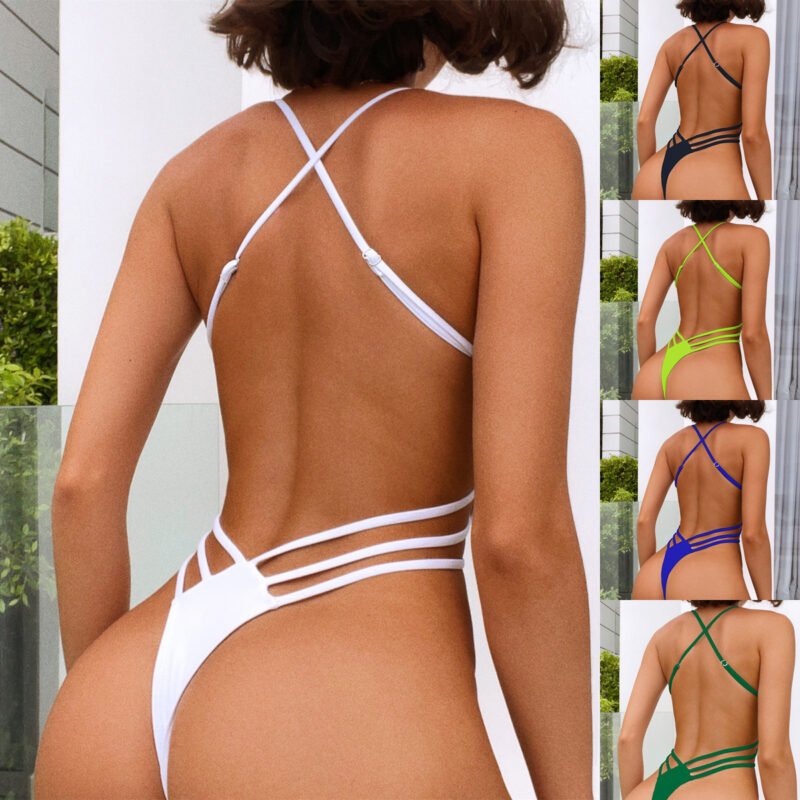 Backless One Piece Swimsuit