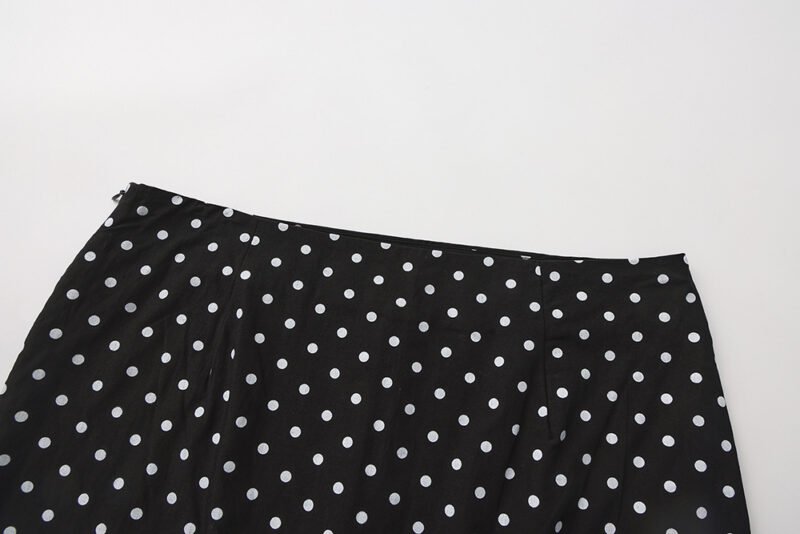 Polka Dot A-Line Skirt