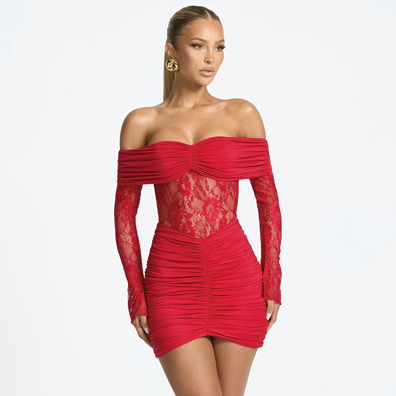 O1CN01C7qBLs1u13zQcTCe3_2219806755976-0-cib.jpg Off Shoulder Lace Mini Dress