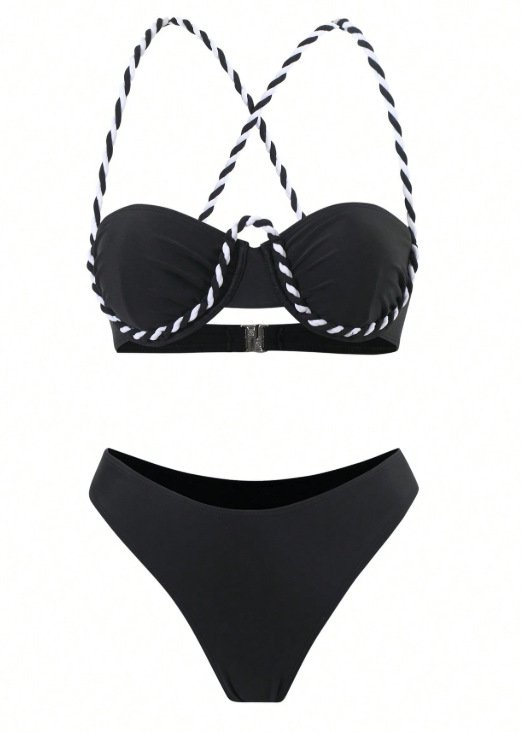 Lace Up Bikini Set