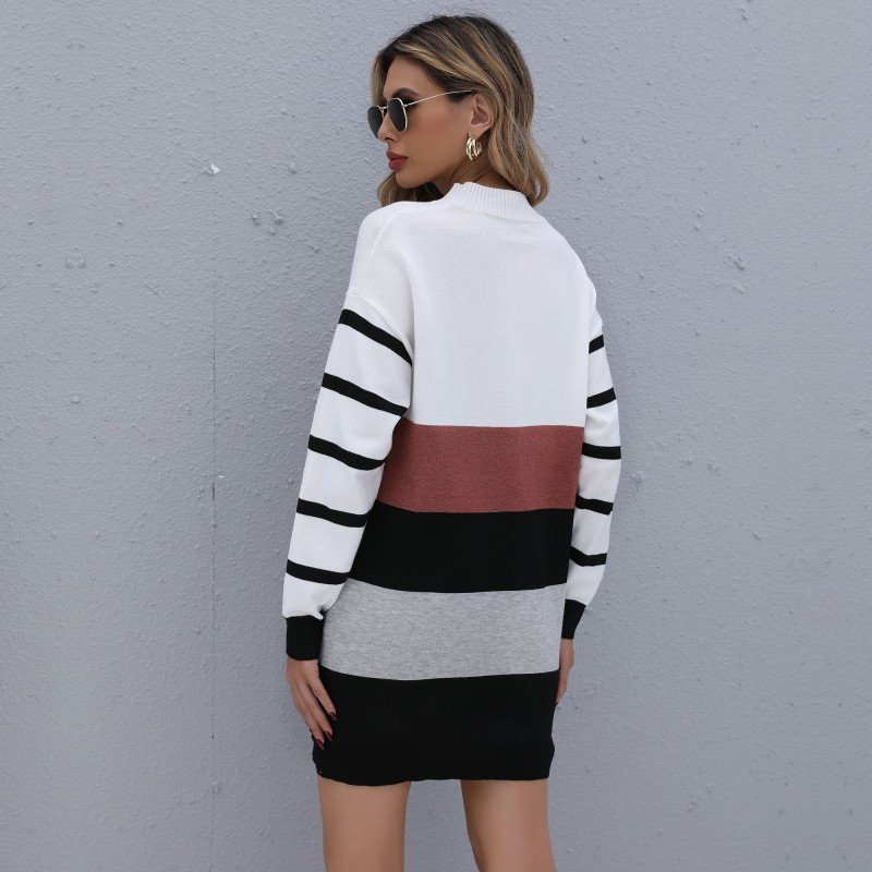 Color Block Sweater Dress