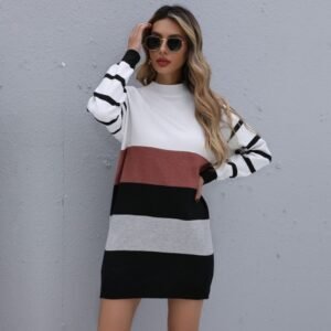 Color Block Sweater Dress