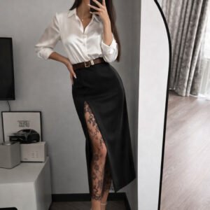 O1CN01DFyKv61dqV2EhKGDs_3020913787-0-cib.jpg Lace Midi Pencil Skirt