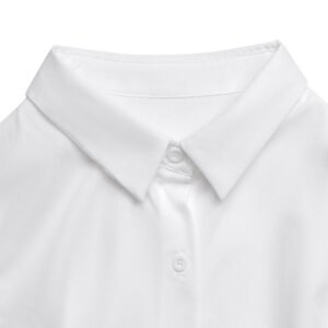Contrast Bow Shirt Dress