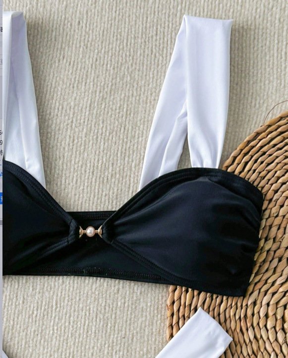 Color Block Ruched Bikini