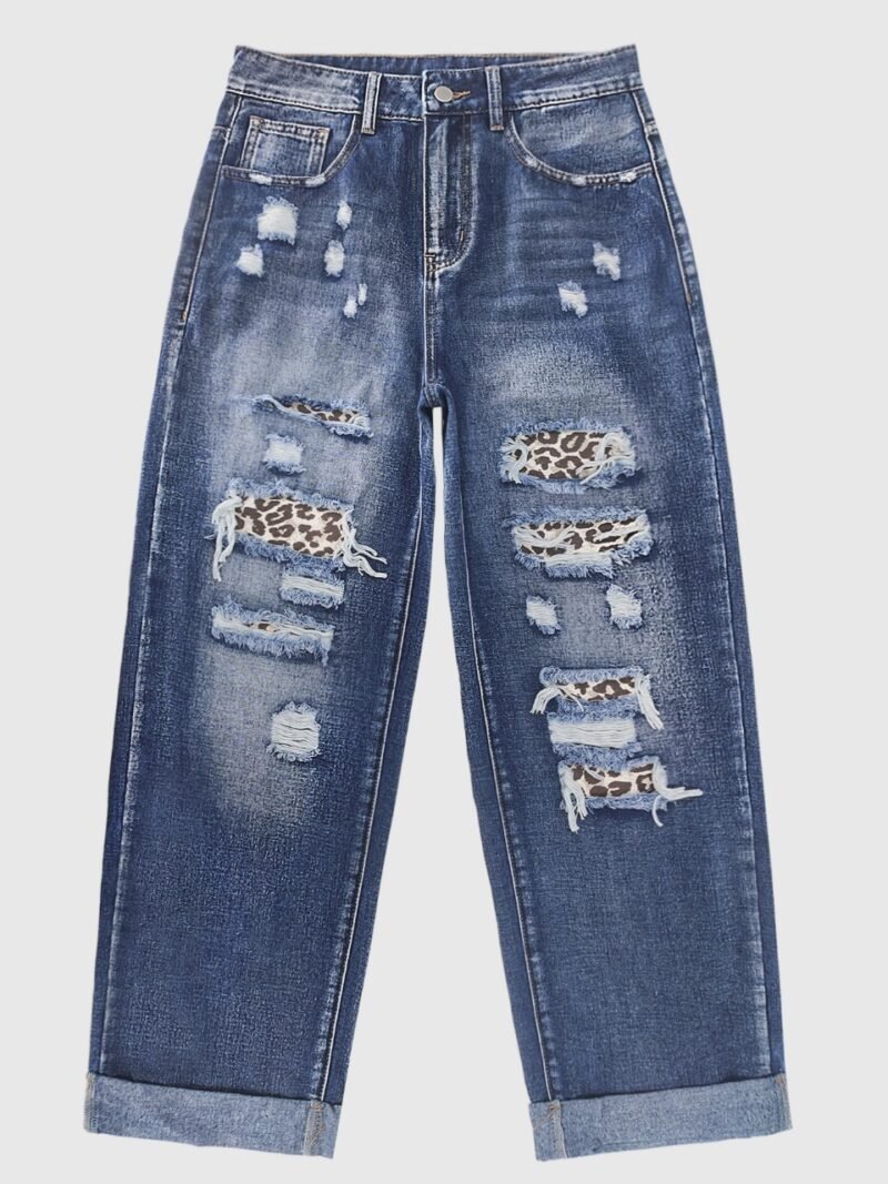 O1CN01DqcSWZ2M3B5Sap3Ez_2206666479771-0-cib.jpg Leopard Patch Straight Jeans