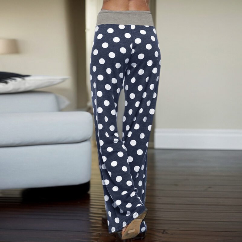 Polka Dot Straight Trousers