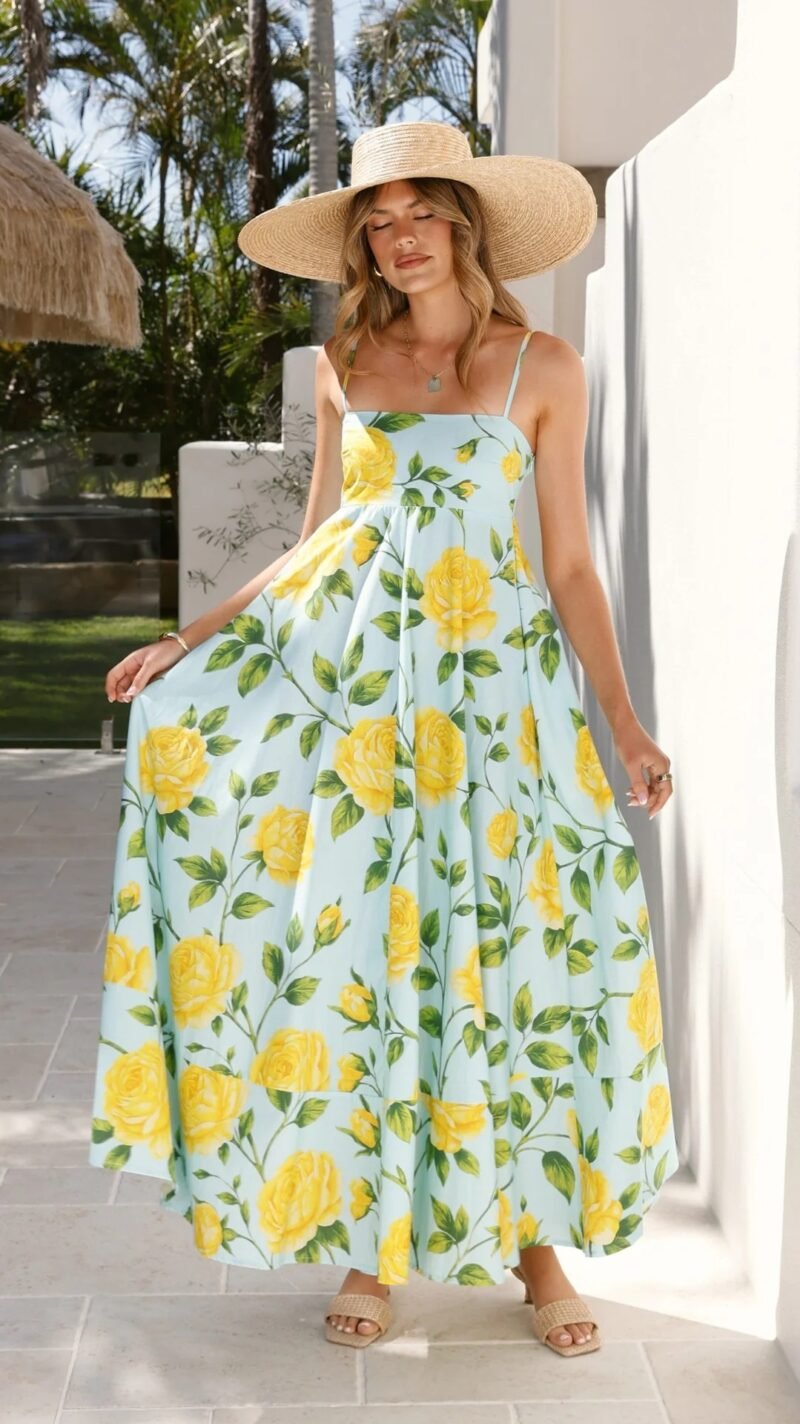 Floral Smocked Maxi Dress