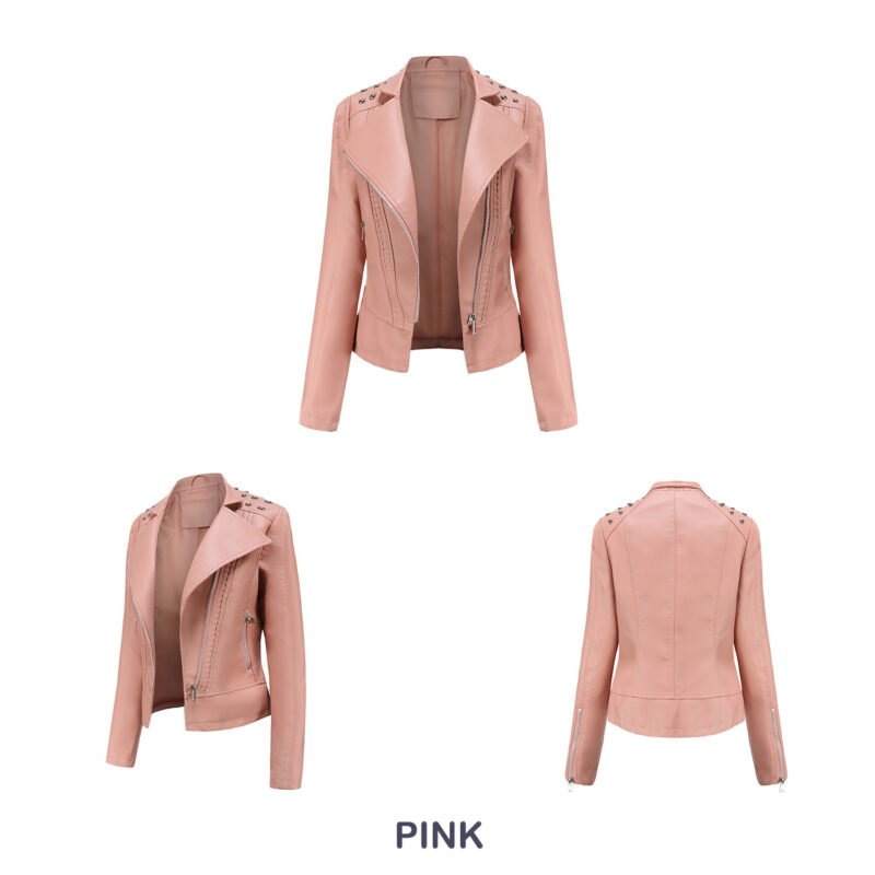 Rivet Leather Motorcycle Jacket