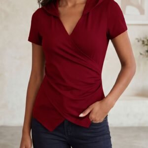 Ruched Slim T-Shirt Top