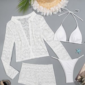 Hollow Out Halter Bikini