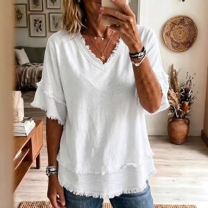 V-Neck Loose Top