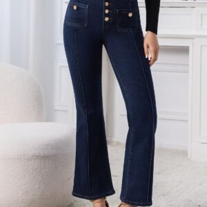 High Waist Bootcut Jeans