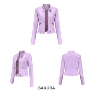 Faux Leather Zip Jacket