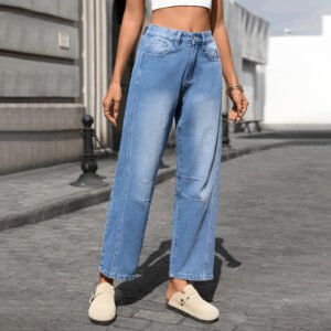 Washed Wide Leg Jeans