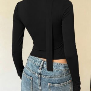 Square Neck Scarf Top