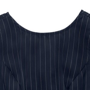 Striped Sleeveless A-Line Dress