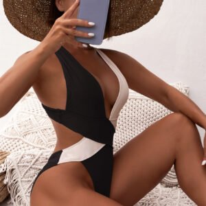 Printed Ruched One-Piece Swimsuit