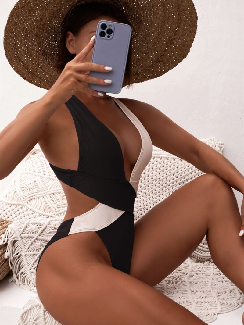 Printed Ruched One-Piece Swimsuit