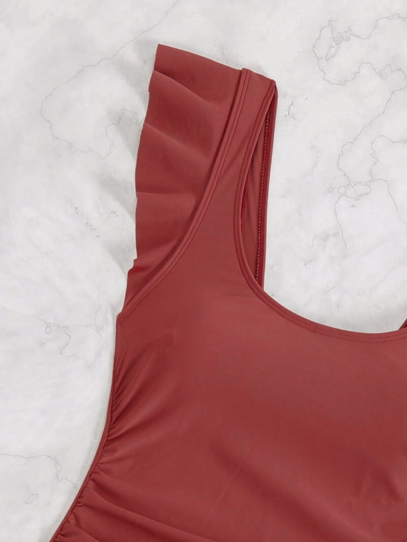 Ruched Asymmetric Swimsuit