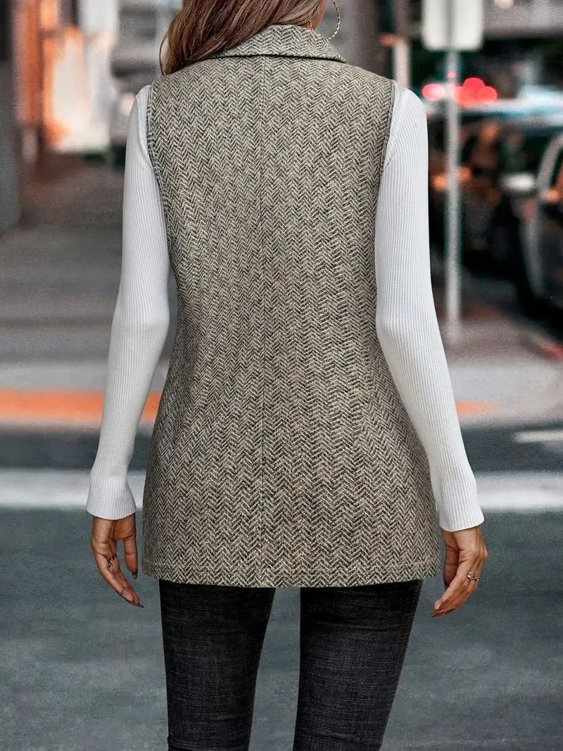 Double Breasted Knit Vest