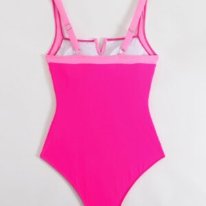Ruched Color Block Swimsuit