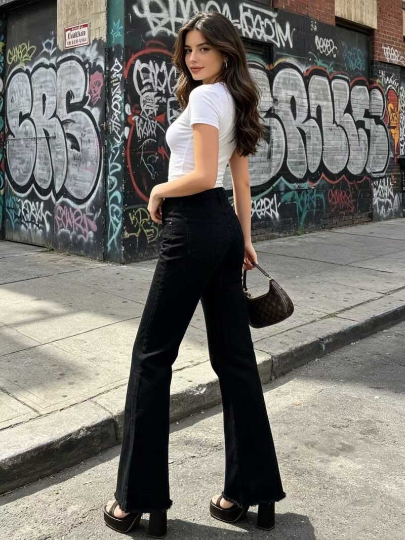 High Rise Bootcut Jeans