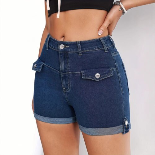 High Waist Denim Shorts