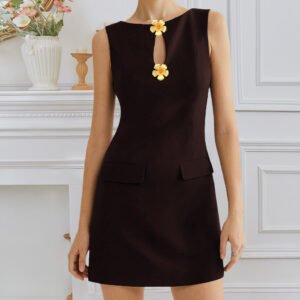 Sleeveless A-Line Dress