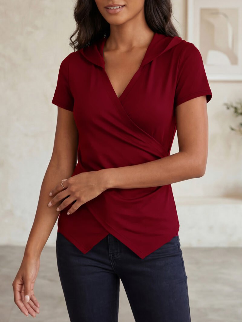 Ruched Slim T-Shirt Top