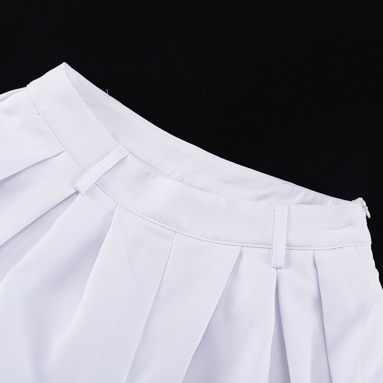Pleated Wide Leg Trousers