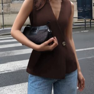 Double Breasted Vest Coat