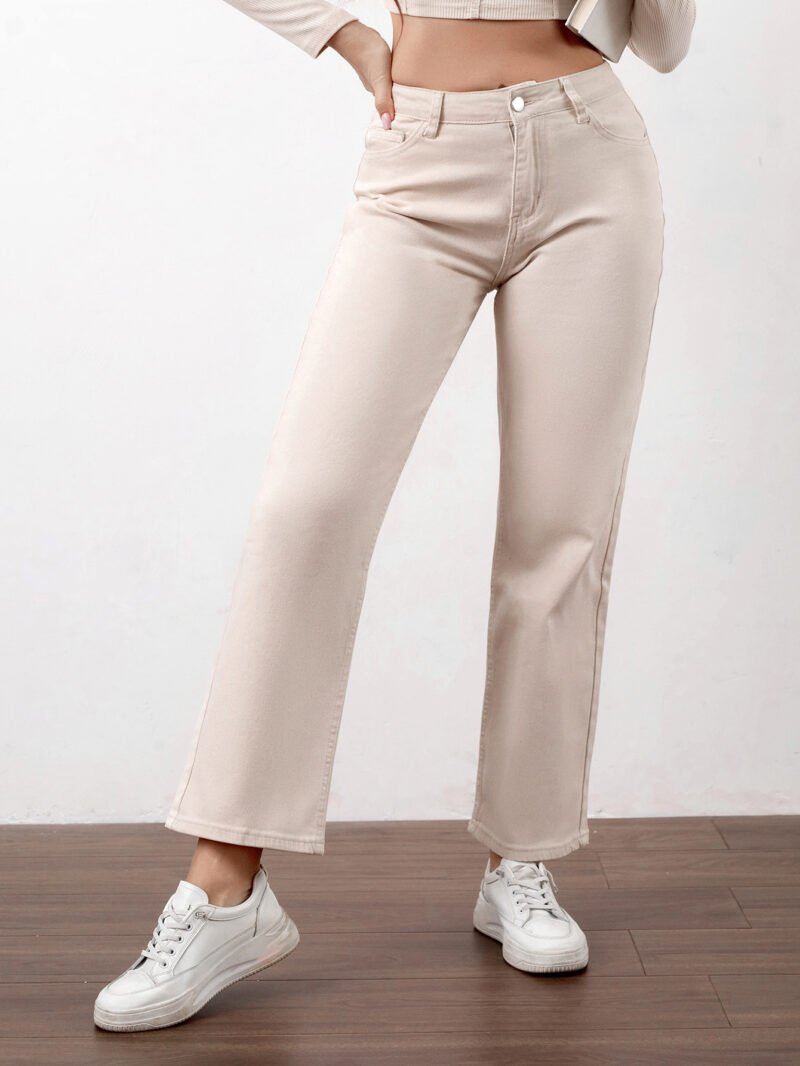 High Rise Straight Jeans