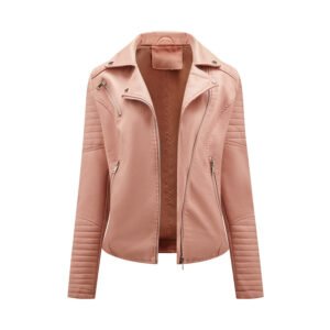 Slim Faux Leather Biker Jacket
