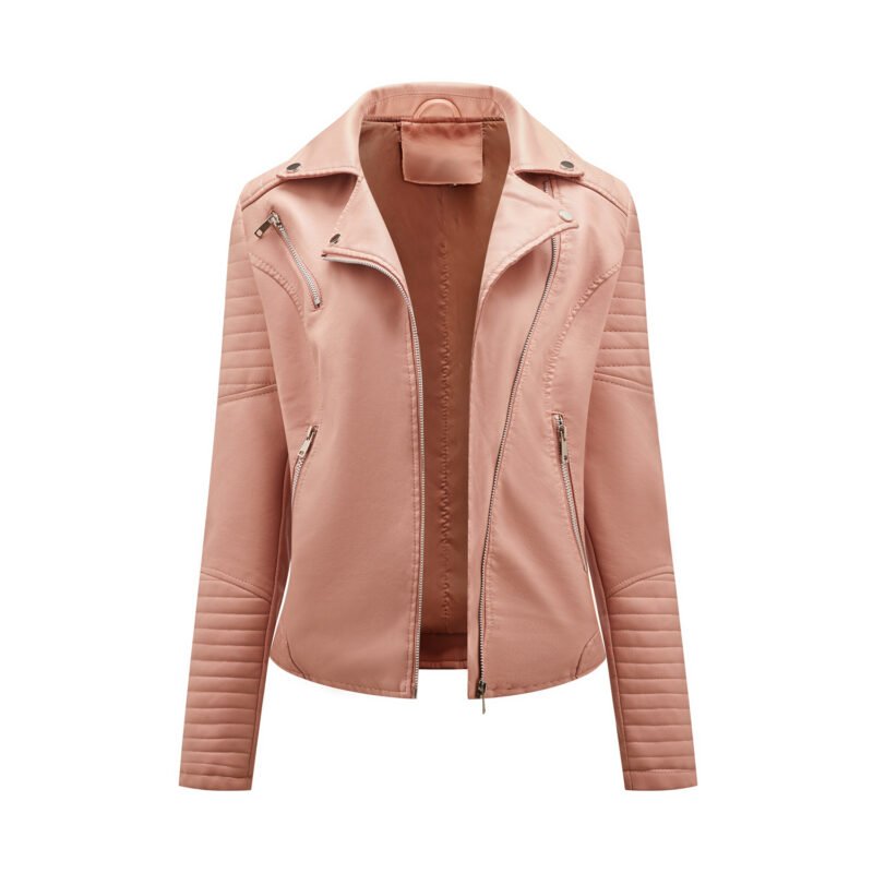 Slim Faux Leather Biker Jacket