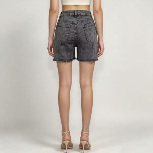 High Rise Denim Shorts