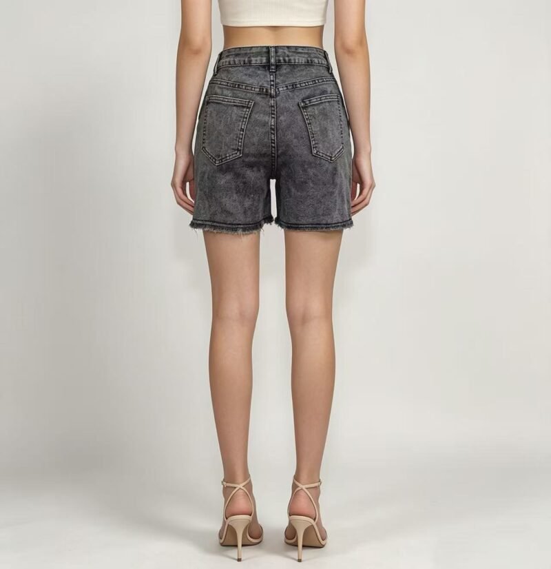 High Rise Denim Shorts