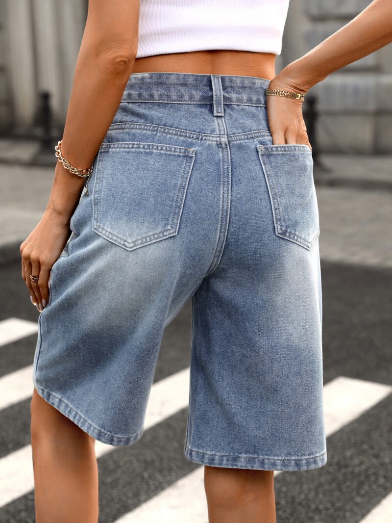 O1CN01LWOX0727j77eMnD6w_2209232507832-0-cib.jpg High Rise Denim Shorts