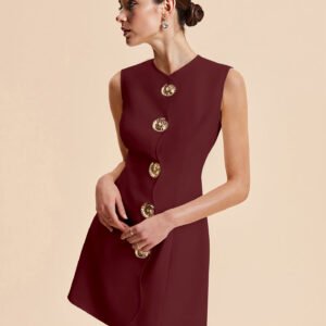 Sleeveless A-Line Mini Dress