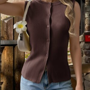 O1CN01LiuKWP1ND554b8Um0_2425141535-0-cib.jpg Sleeveless Button Vest Jacket