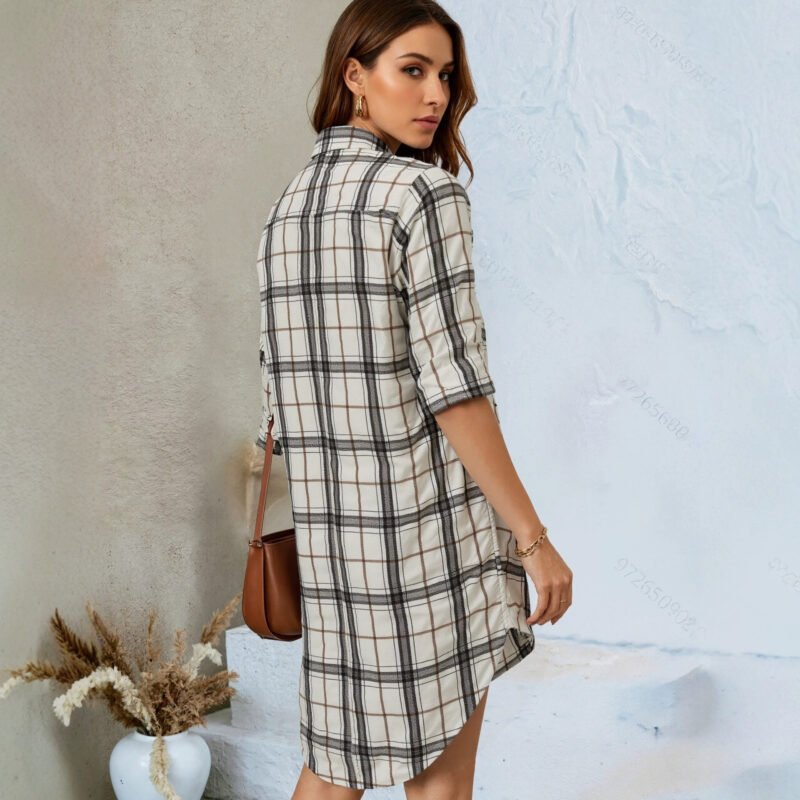 Plaid Shirt Dress