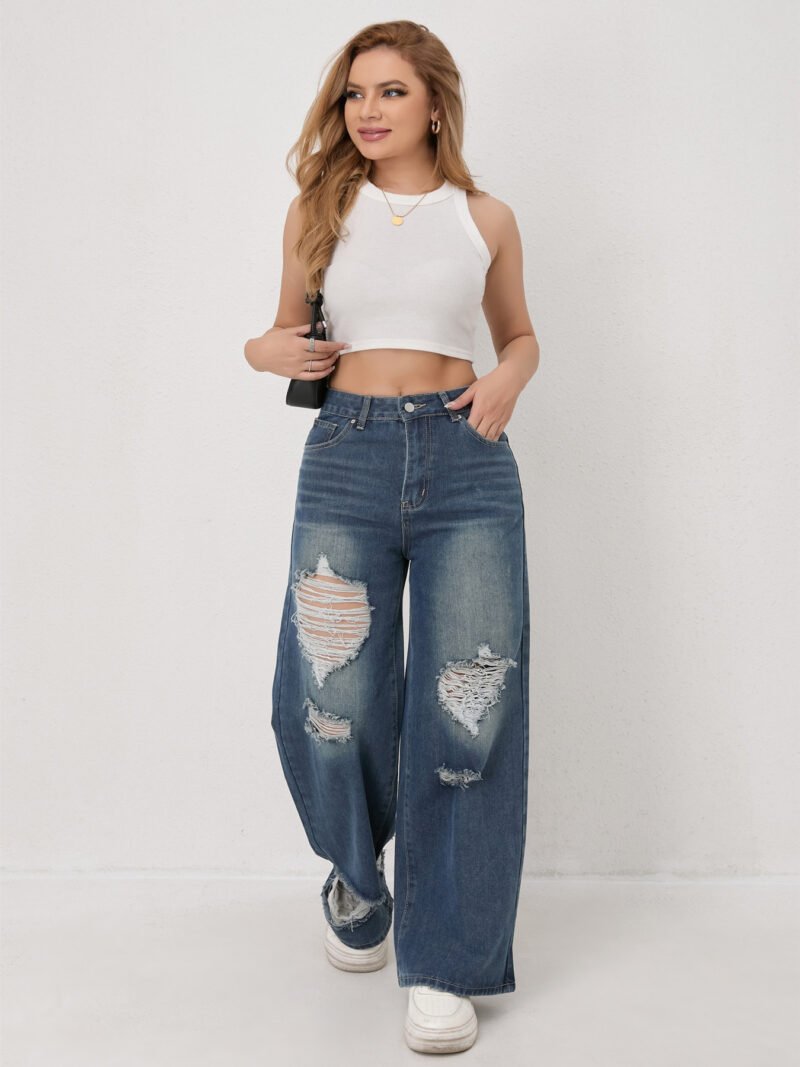 High Waist Wide Leg Jeans