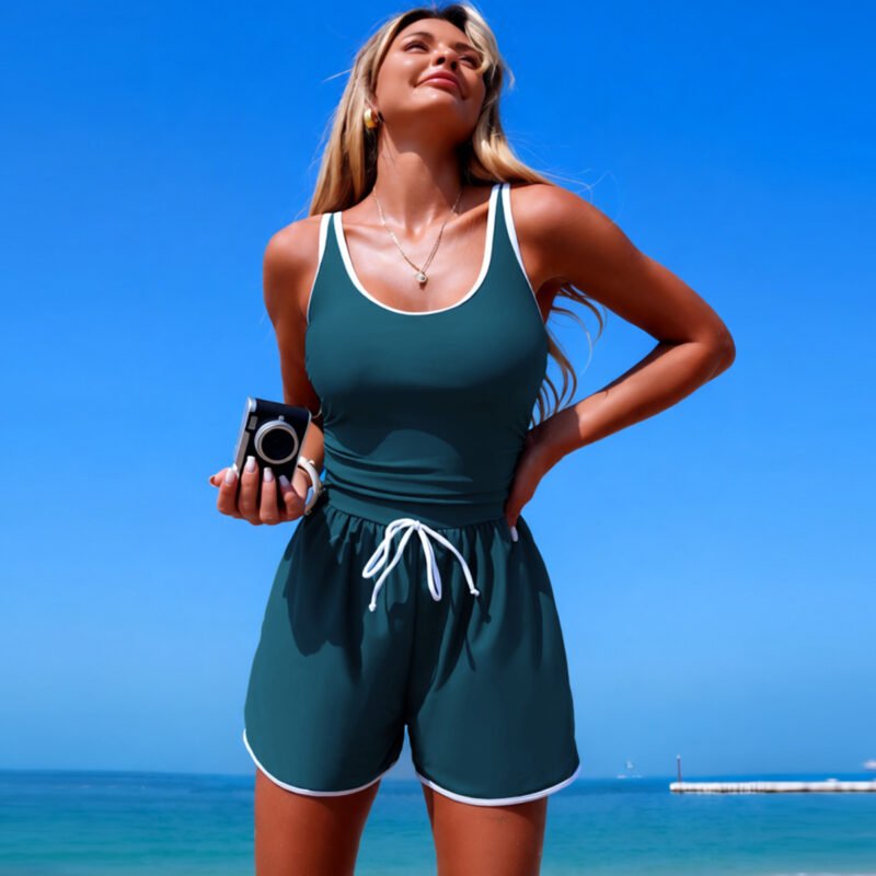 Ruched Sleeveless Swimsuit