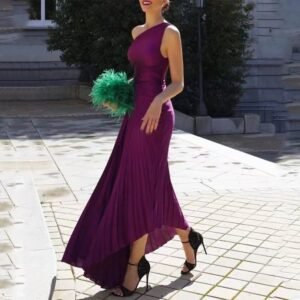 One Shoulder Cutout Maxi Dress