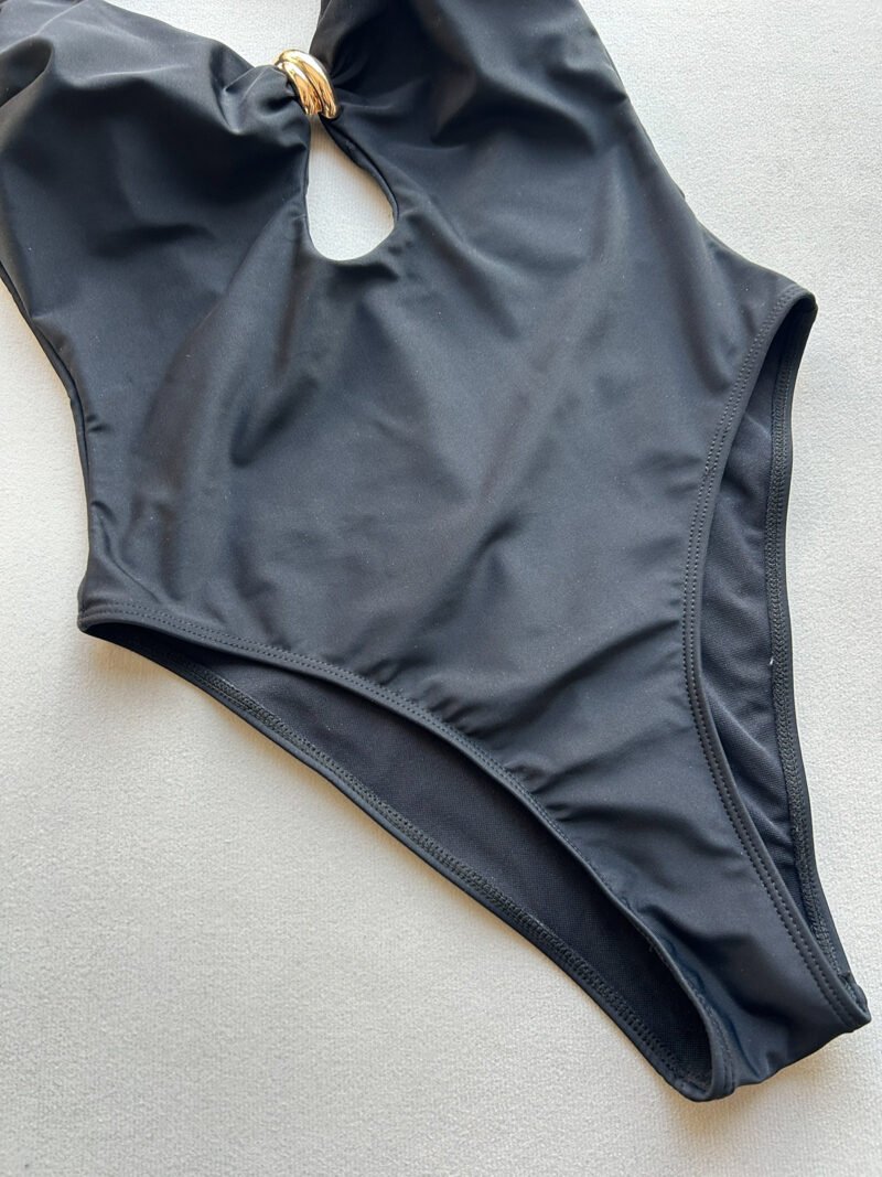 Ruched Backless Swimsuit